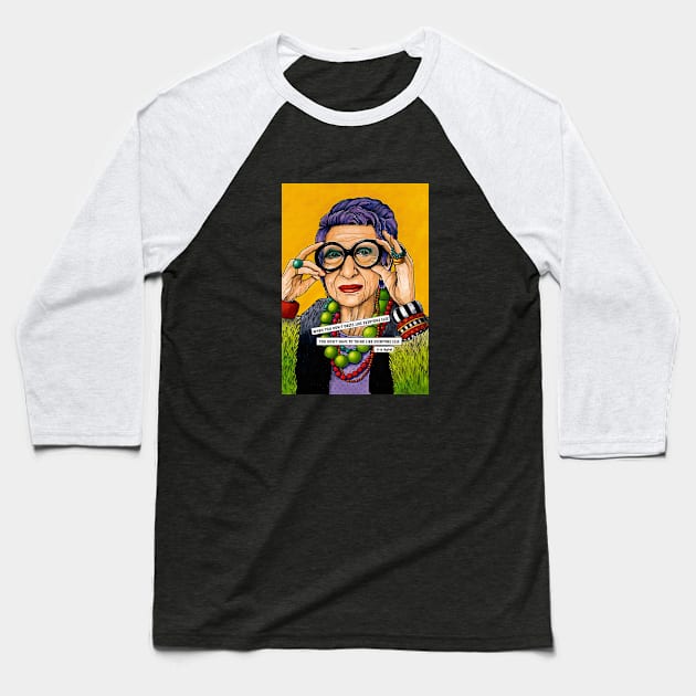 Iris Apfel You Don't Dress Like Everybody Baseball T-Shirt by The Prediksi 